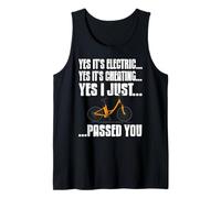 Funny Electric Bike Rider Passed You Joke Tank Top