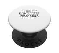 Funny Electrician Dad I Do It For The Sparks PopSockets Adhesive PopGrip