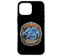 Funny Electrician Definition Electrical Worker Dragon Master Case for iPhone 16 Pro Max