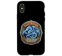 Funny Electrician Definition Electrical Worker Dragon Master Case for iPhone X/XS