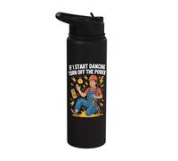 Funny Electrician Joke Spark School Sarcastic Humor Stainless Steel Insulated Water Bottle