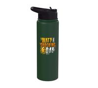 Funny Electrician Pun Watt A Shocking Day Stainless Steel Insulated Water Bottle