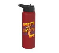Funny Electrician Pun Watt's Up Stainless Steel Insulated Water Bottle