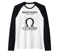 Funny Electrician Resistance Is Not Futile Raglan Baseball Tee