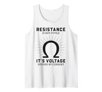 Funny Electrician Resistance Is Not Futile Tank Top