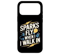 Funny Electrician Sparks Fly When I Walk In Case for iPhone 17 Pro Max