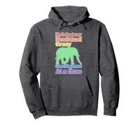 Funny Elephant Lady Driving My Husband Crazy Pullover Hoodie, Adult Unisex, Dark Heather Grey, XX-Large