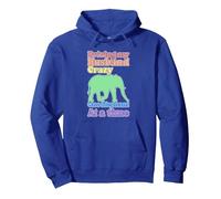 Funny Elephant Lady Driving My Husband Crazy Pullover Hoodie, Adult Unisex, Royal Blue, Large