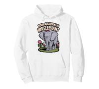 Funny Elephant Pun Your Argument Is Irrelephant Pullover Hoodie