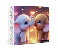 Funny Elephant Puzzles for Adults 1000 Pieces, Cute Animal Art Jigsaw Puzzles, Impossible Hard Difficult Challenging Puzzle