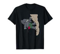 Funny Elephant Rock Climber Cartoon | Cute Bouldering Animal T-Shirt