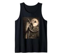 Funny Elephant Selfie Full Moon Flying Witch Halloween Dog Tank Top