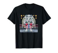 Funny Elephant with Boxing Gloves and Sport Ring T-Shirt