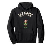 Funny Elf Game Don’t Look at the Elf Xmas Ugly Christmas Pullover Hoodie