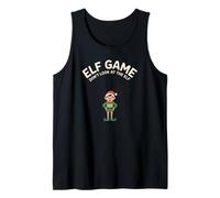 Funny Elf Game Don’t Look at The Elf Xmas Ugly Christmas Tank Top