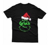 Funny Elf Santa Claus Grinch Tree Xmas Gift Family Matching Christmas T Shirt #MC494 Black S