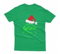 Funny Elf Santa Claus Grinch Tree Xmas Gift Family Matching Christmas T Shirt #MC494 Irish Green M