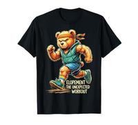 Funny Elopement The Unexpected Workout Running Bear T-Shirt