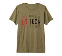 Funny Emergency Department Tech Emergency Room Tech Er Tech Premium T-Shirt