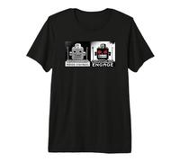 Funny Emotional Robot, Mood Swings Engage Premium T-Shirt