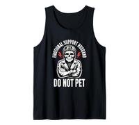 Funny Emotional Support Husband Do Not Pet Saying Tank Top