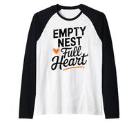 Funny Empty Nester Proud Parents Empty Nest Raglan Baseball Tee