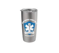 Funny EMT EMS Paramedic First Responder Rub Some Dirt on It Stainless Steel Insulated Tumbler
