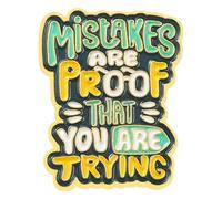 Funny Enamel Pin "I Am Beautiful" - Quote Lapel Pin for Clothes, Klein, Non-precious metal