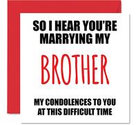 Funny Engagement Cards for Couples, About To Marry My Brother