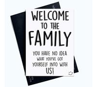 Funny Engagement Cards Funny Wedding Cards Welcome to The Family Cards Joke Cards Greeting Cards Adult Humour Banter Bride Groom to Be PC632