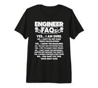 Funny Engineer FAQ Engineering Student Premium T-Shirt