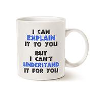 Funny Engineer Novelty Ceramic Coffee Mug Drinking Cup, I Can Explain It to You But I Cant Understand It for You Best Engineering Gifts for Engineer Cup White, 11 Oz