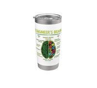 Funny Engineering Games Process Engineer's Brain Stainless Steel Insulated Tumbler