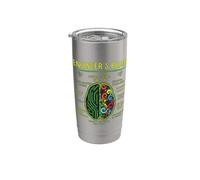 Funny Engineering Games Process Engineer's Brain Stainless Steel Insulated Tumbler