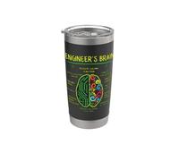 Funny Engineering Games Process Engineer's Brain Stainless Steel Insulated Tumbler