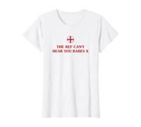 Funny England, The Ref Can't Hear You Babes X, Ladies Womens T-Shirt
