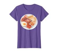 Funny English Breakfast Toast Bacon Eggs Sarcastic Aesthetic T-Shirt