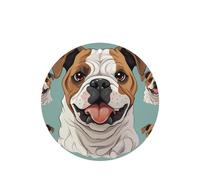 Funny English Bulldog Car Air Fresheners Cards 4 Pcs Long Lasting Car Fresheners Gifts for Men Women Auto Aromatherapy Tablets Hanging Scented Card Rearview Mirror Pendant - Lavender Scent