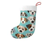 Funny English Bulldog Christmas Stocking, Candy Gift Bags, Hanging Stocking Ornament, Christmas Decorations