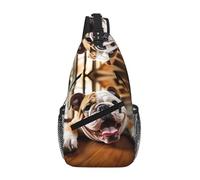 Funny English Bulldog Crossbody Sling Bag Crossbody Shoulder Chest Bag Shoulder Strap Waist Fanny Pack Men Women