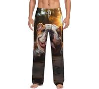Funny English Bulldog Men'S Pajama Pants Essentials Loungewear Relaxed Nighttime Sleep Lazy Weekend