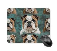 Funny English Bulldog Mouse Pad - Non-Slip Rubber Base Ultra-Thin Desk Mat Waterproof & Portable Mousepad for Gaming, Office, Design 20 * 25cm