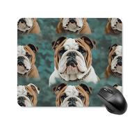 Funny English Bulldog Mouse Pad - Non-Slip Rubber Base Ultra-Thin Desk Mat Waterproof & Portable Mousepad for Gaming, Office, Design 25 * 30cm