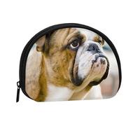 Funny English Bulldog Portable Mini Change Storage Bag, Stylish and Compact Coin Purse, Suitable for Daily Carrying