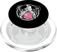 Funny English Bulldog Portrait dog mom dogs PopSockets PopGrip for MagSafe