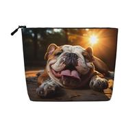 Funny English Bulldog Print Toiletry Bag Cosmetic Bag Large Capacity Travel Makeup Bag for Women for Daily Use Travel