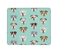 Funny English Bulldog Stable Grip Mouse Pad Desk Mat, Lock Edge with Non-Slip Rubber Bottom for Computer Laptop PC
