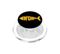 Funny English Food UK - Fish and Chips PopSockets PopGrip for MagSafe