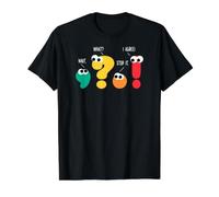 Funny English Grammar Teacher Wait What Stop It I Agree Value Graphic T-Shirt, Men, Black, S