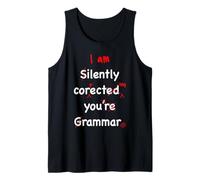 Funny English Grammar Teaching Joke for Teachers Students Tank Top